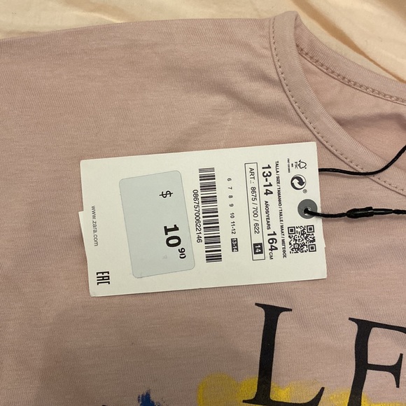 Zara girls wide t-shirt - Picture 2 of 3